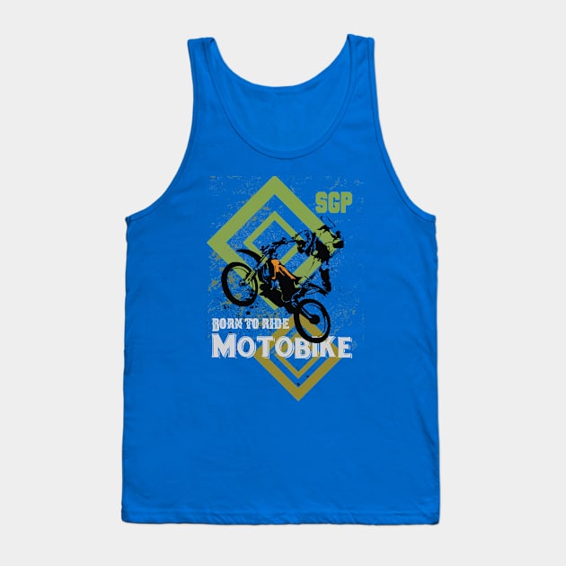 Speedway Grand Prix Born to Ride Tank Top by CGD